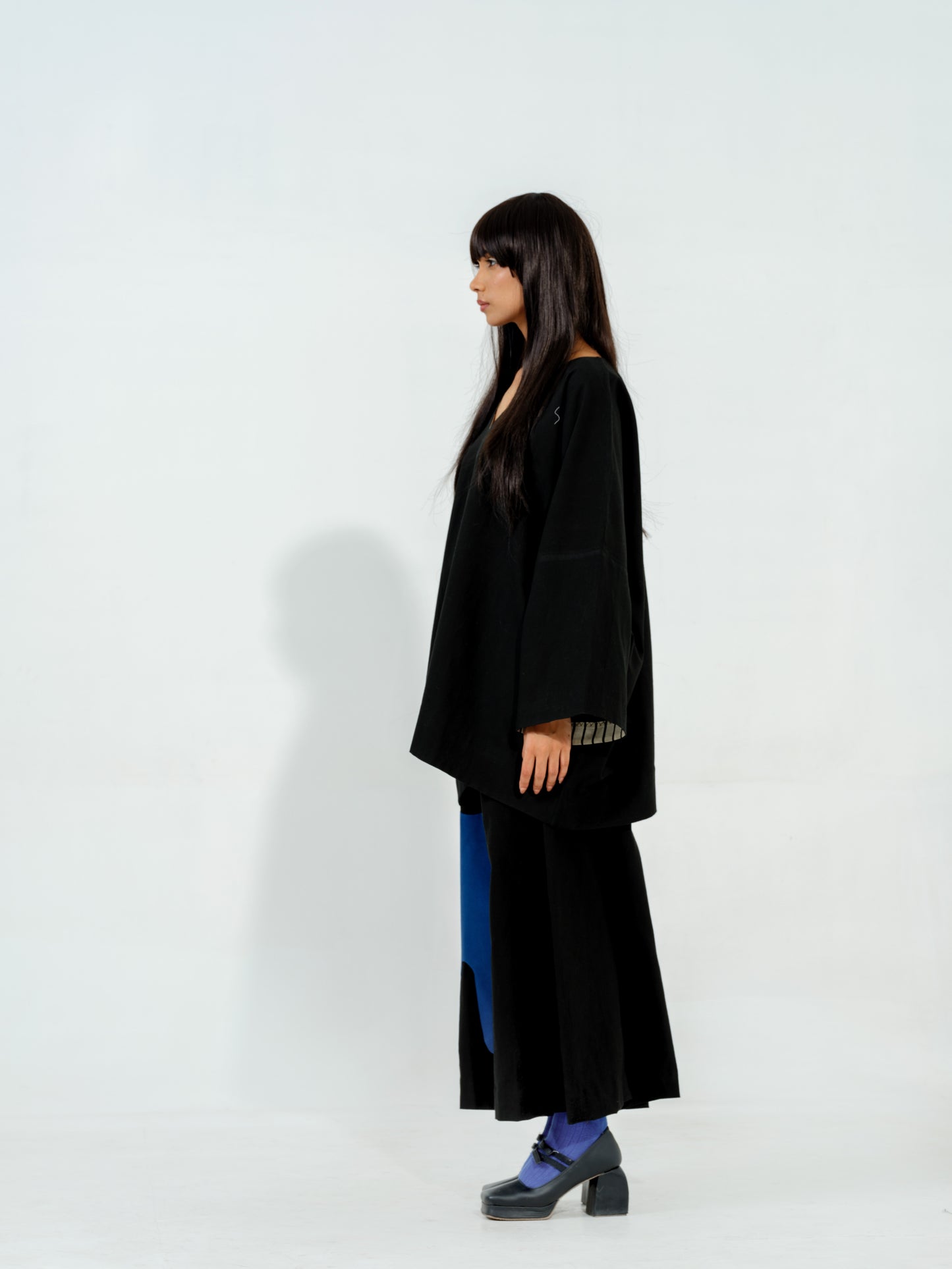 Cumin Pants Black + Blue